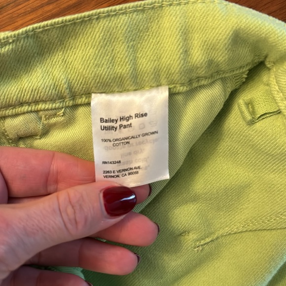 Reformation Green Bailey Trousers - Picture 6 of 8